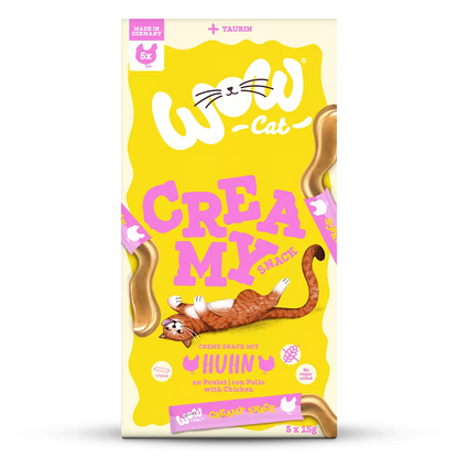 Creamy chicken cat snack