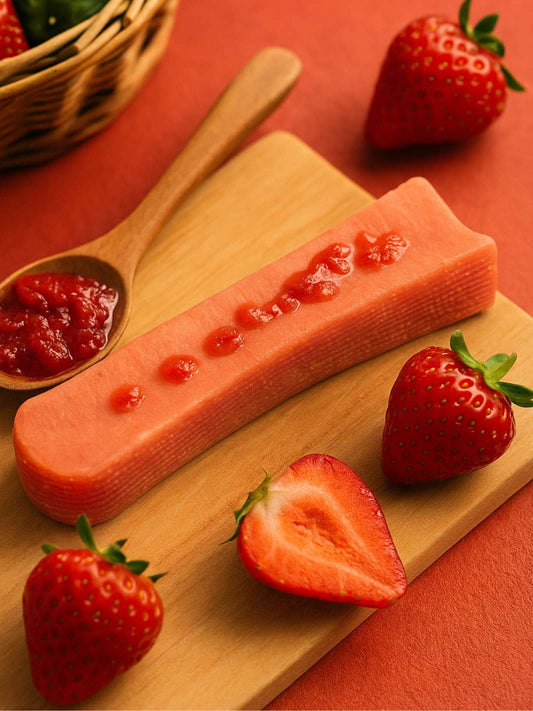 Yak cheese strawberry