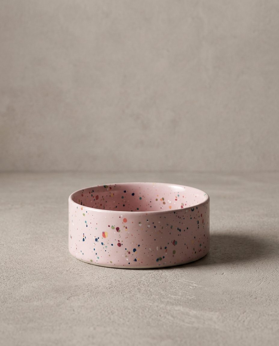 Gamelle en céramique rose