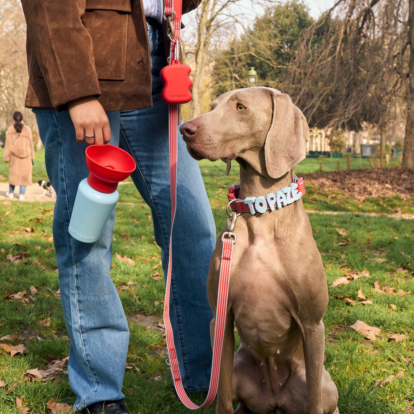 Gourde pour chien Bleu et rouge
