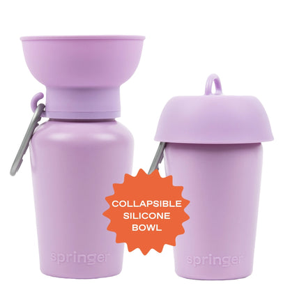 Coffret gourde + distributeur à friandises Lilas