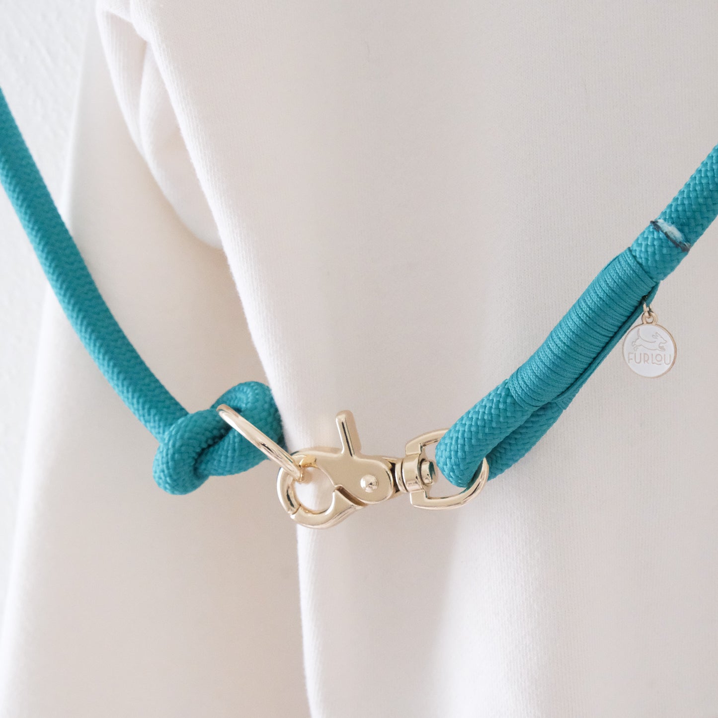 Teal Nylon Hands Free Leash