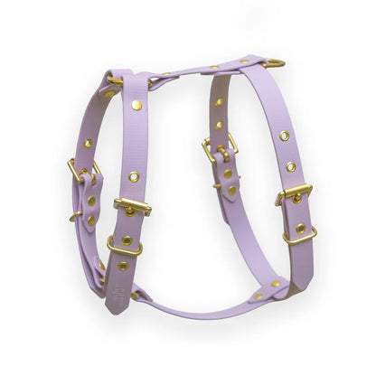 Lilac biothane harness