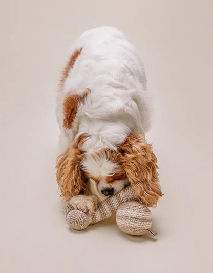 Beige crochet bone