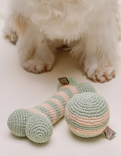 Pastel Green Crochet Bone