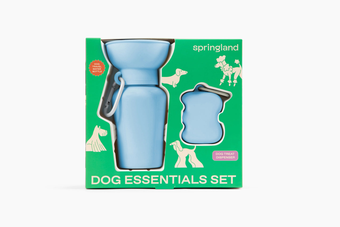 Coffret gourde + distributeur à friandises Bleu