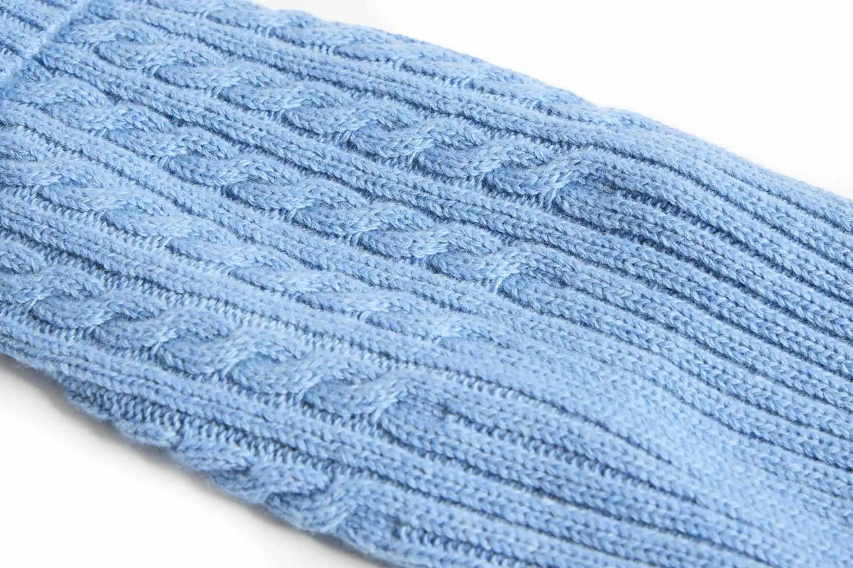 Pull en laine mérinos Bleu polaire