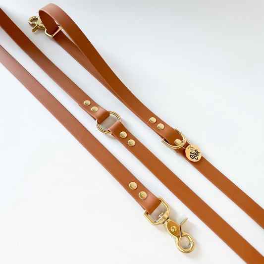Multi-position leash - Camel