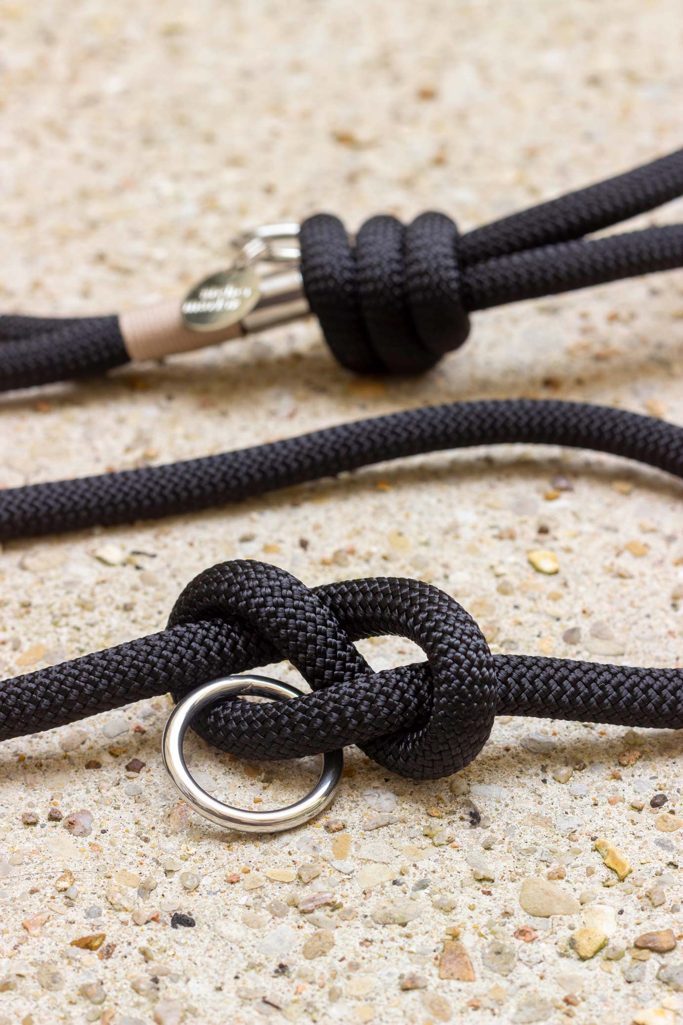 Laisse mains-libres en corde Cobalt