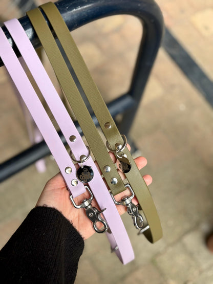 Lilac multi-position Biothane leash