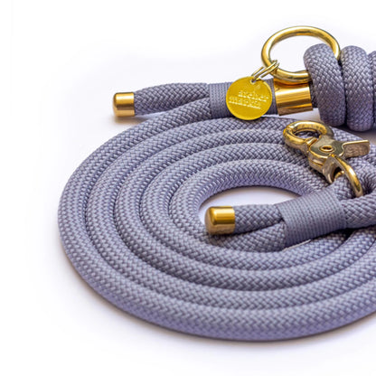Laisse mains-libres en corde Grey