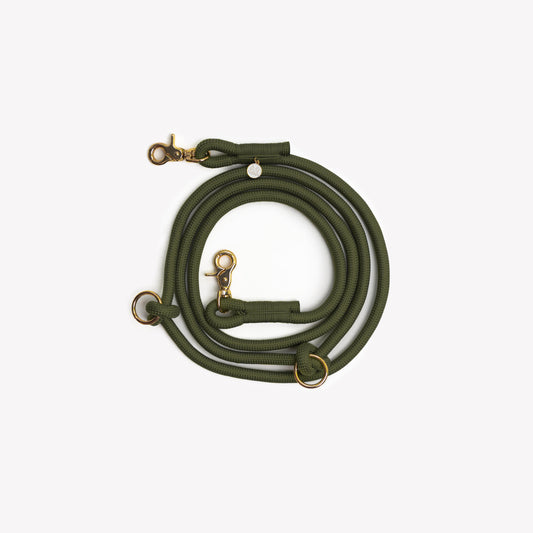 Laisse mains libres Moss Green