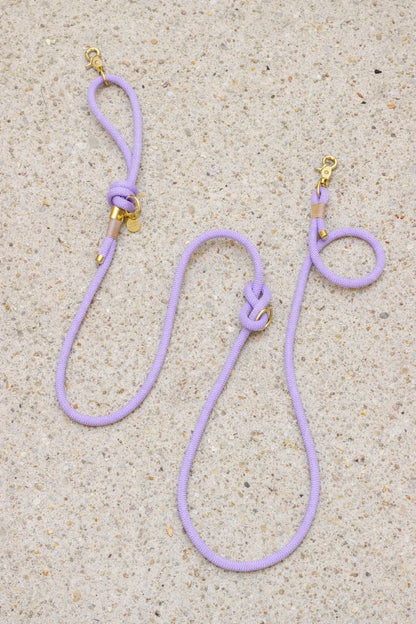 Lilac Rope Hands-Free Leash