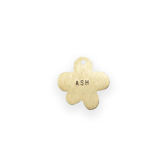 Personalized flower medal