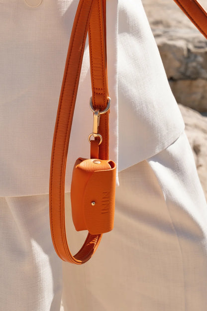 Porte-sacs à déjections - orange