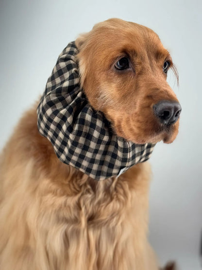 Snood vichy léger en lin