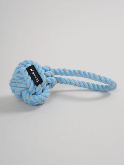 Jouet en corde bleu et gris