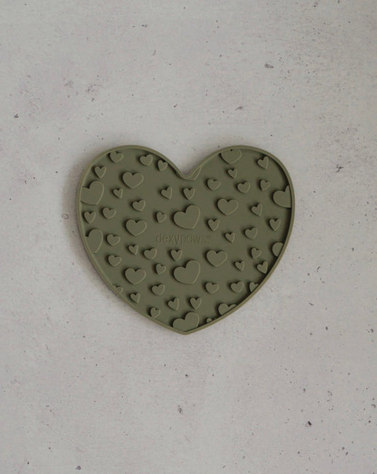 Tapis de léchage coeur