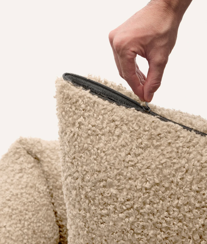 Panier bouclettes Ecru