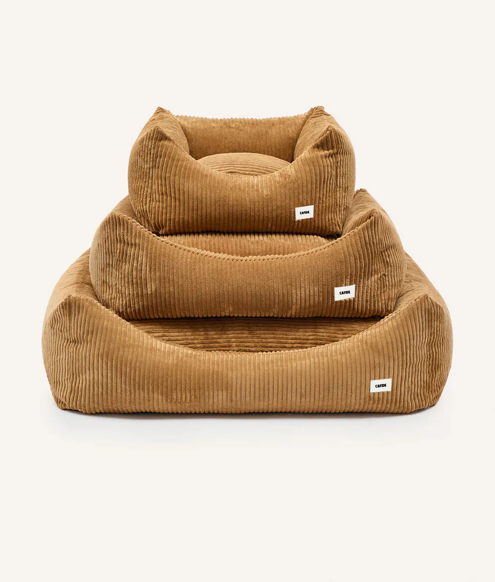 Khaki corduroy basket