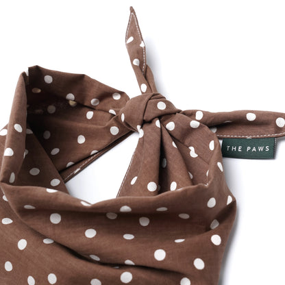 Bandana Pois Marron