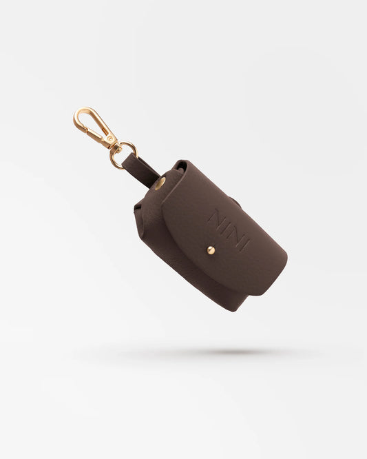Porte-sacs à déjections - chocolat