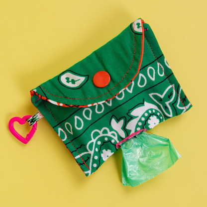 Distributeur de sacs - Bandana vert