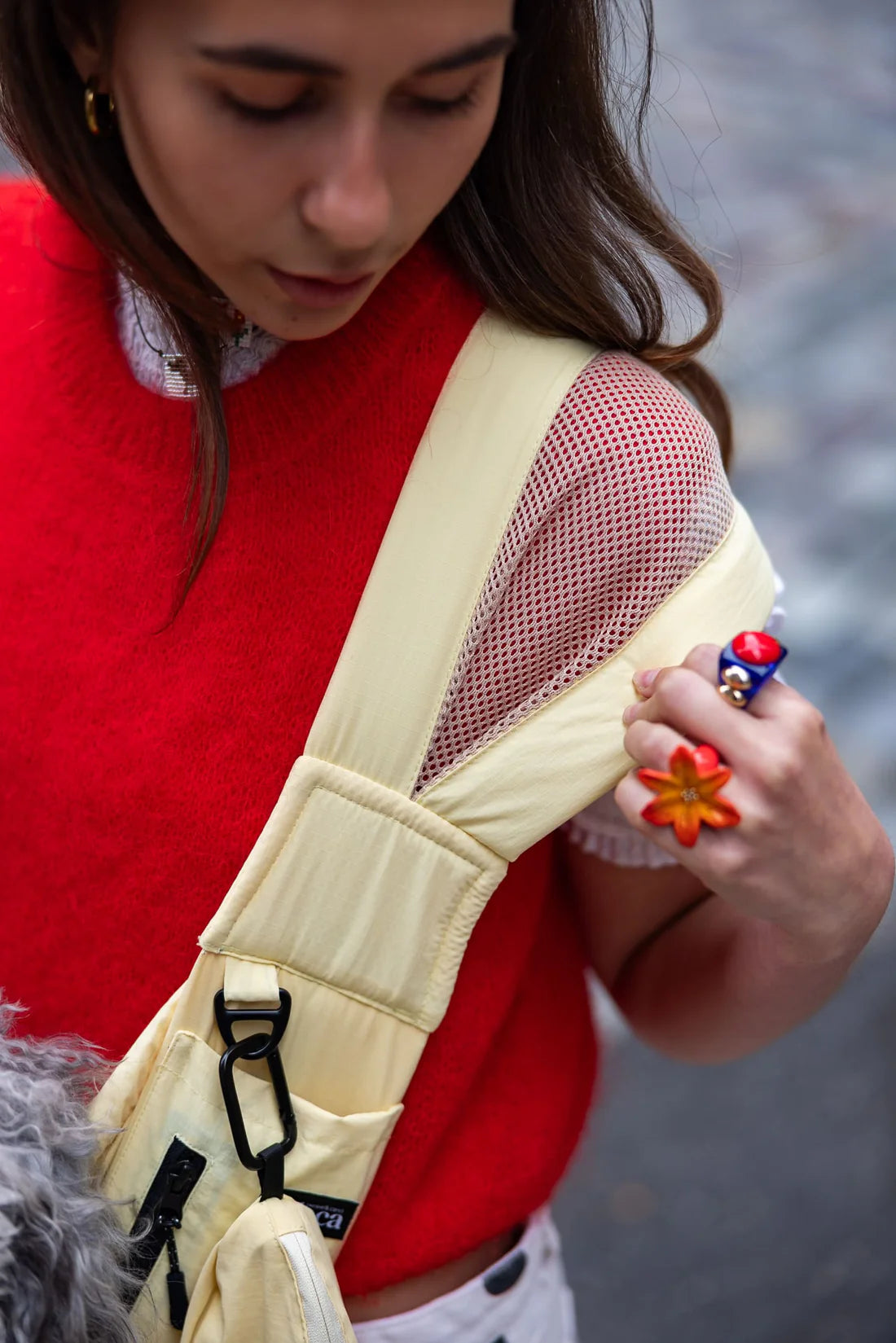 Sac de transport bandoulière - jaune