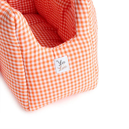 Sac de transport vichy orange
