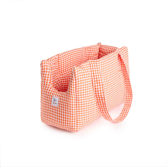 Sac de transport vichy orange