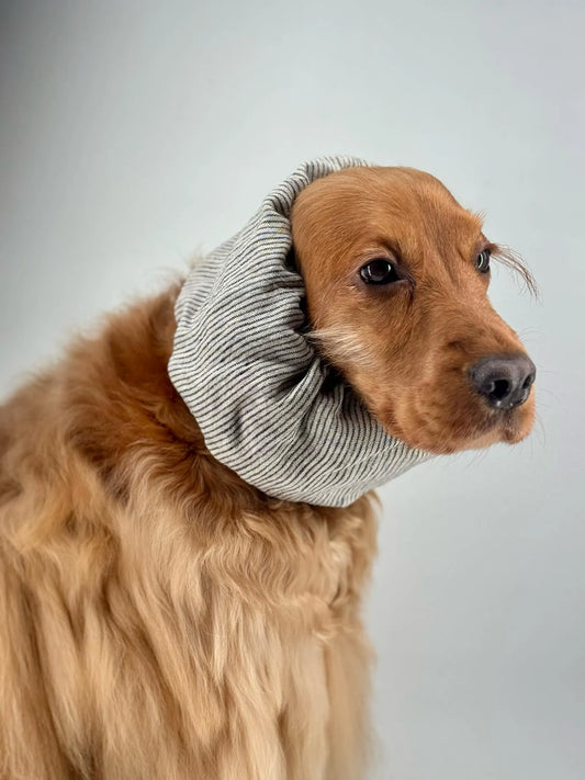 Snood rayé léger en lin