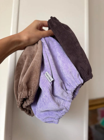 Light brown corduroy snood