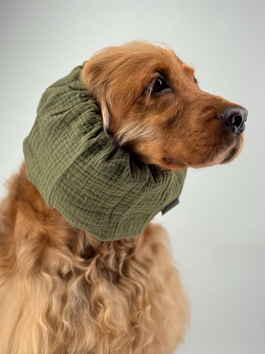 Khaki cotton snood