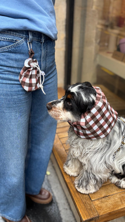 Snood imperméable à carreaux