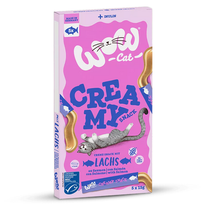 Creamy salmon cat snack