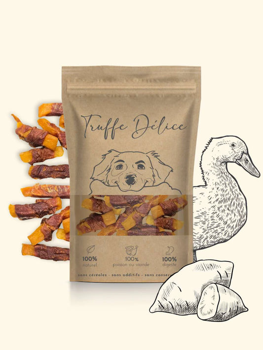 Duck and sweet potato sticks