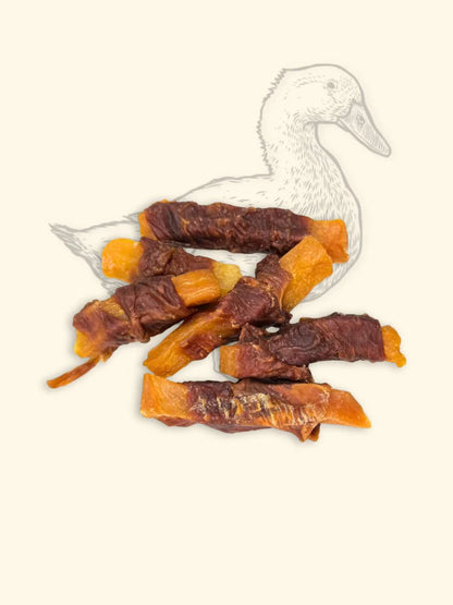 Sticks canard et patate douce