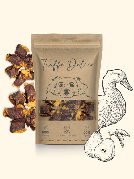 Duck and pear sticks