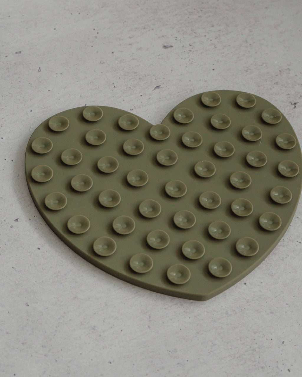 Tapis de léchage coeur