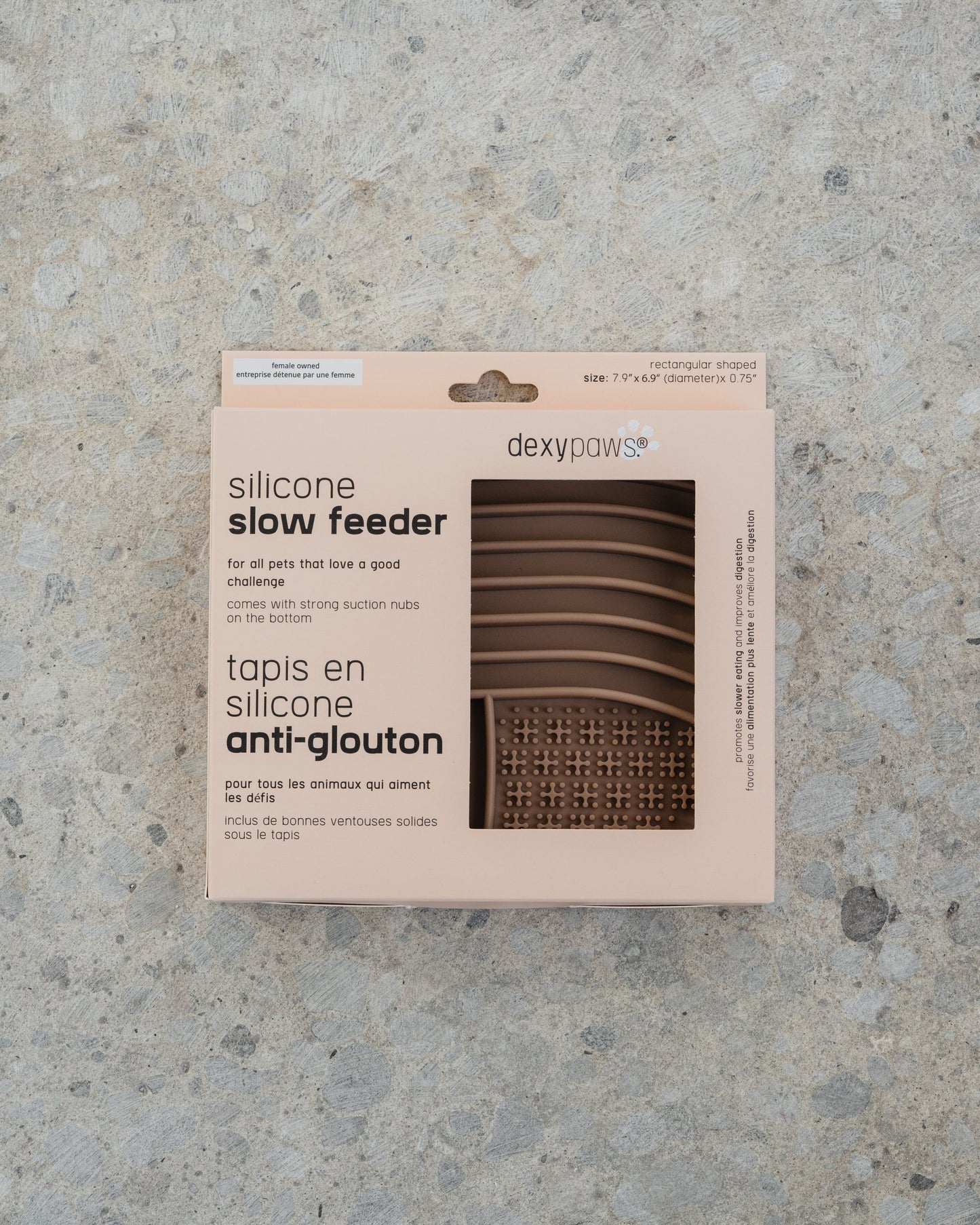 Tapis de léchage marron