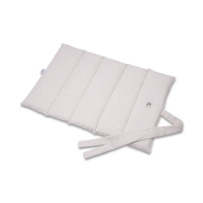 Tapis de voyage à rayures beige