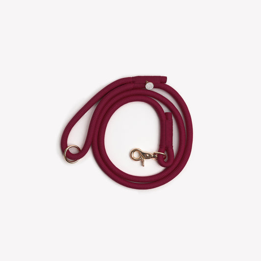 Laisse en nylon Bordeaux