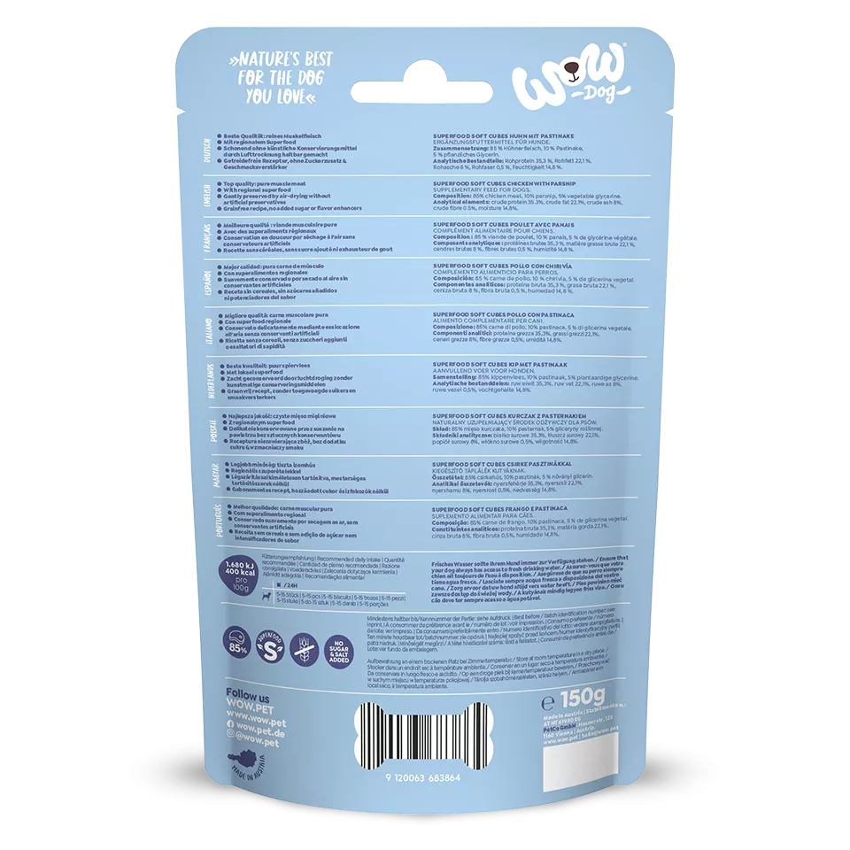 Friandises poulet et panais