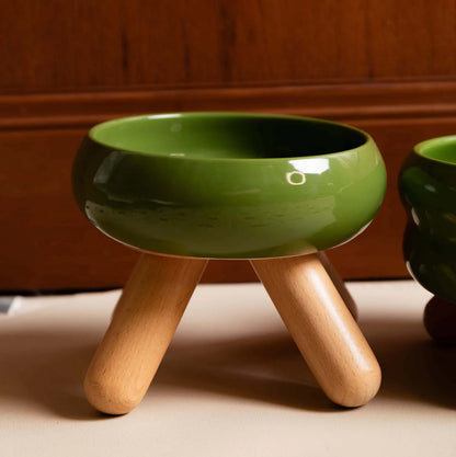 Khaki ceramic bowl