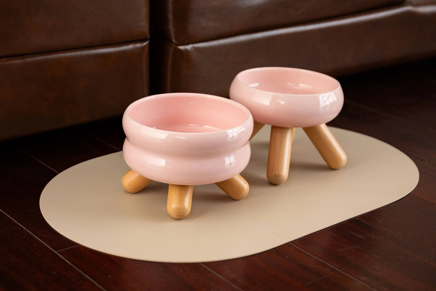 Pink ceramic bowl